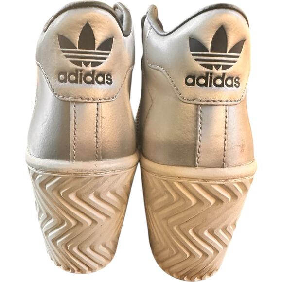 Adidas Superstar Ellure Metallic Silver White Wedge Shoes FW3202 Women's 6.5 - Picture 6 of 7